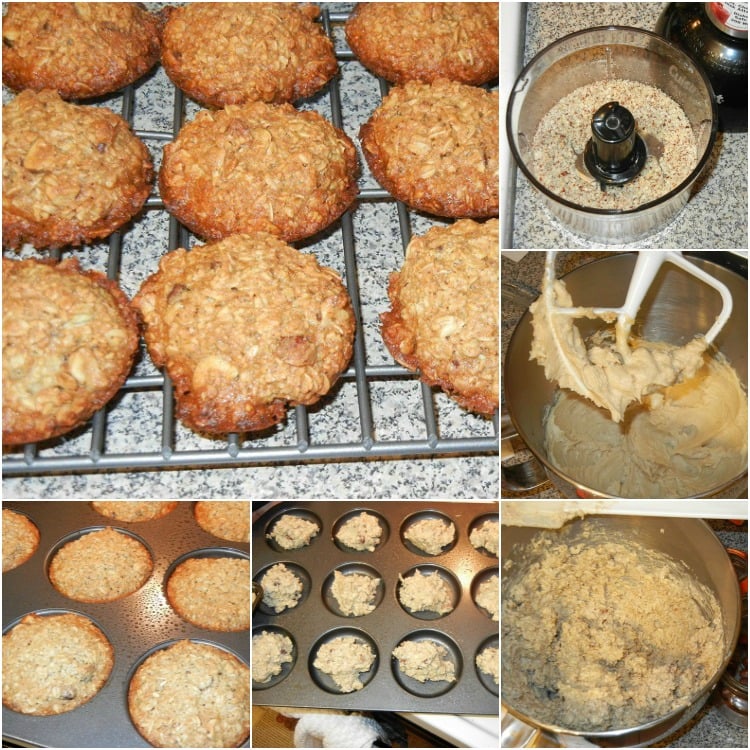 Collage of making cookies