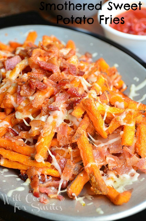 Smothered-sweet-potato-fries 3 willcookforsmiles.com