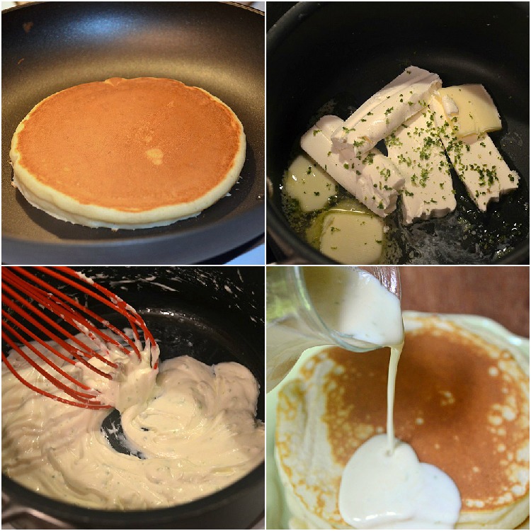 key lime pancakes collage