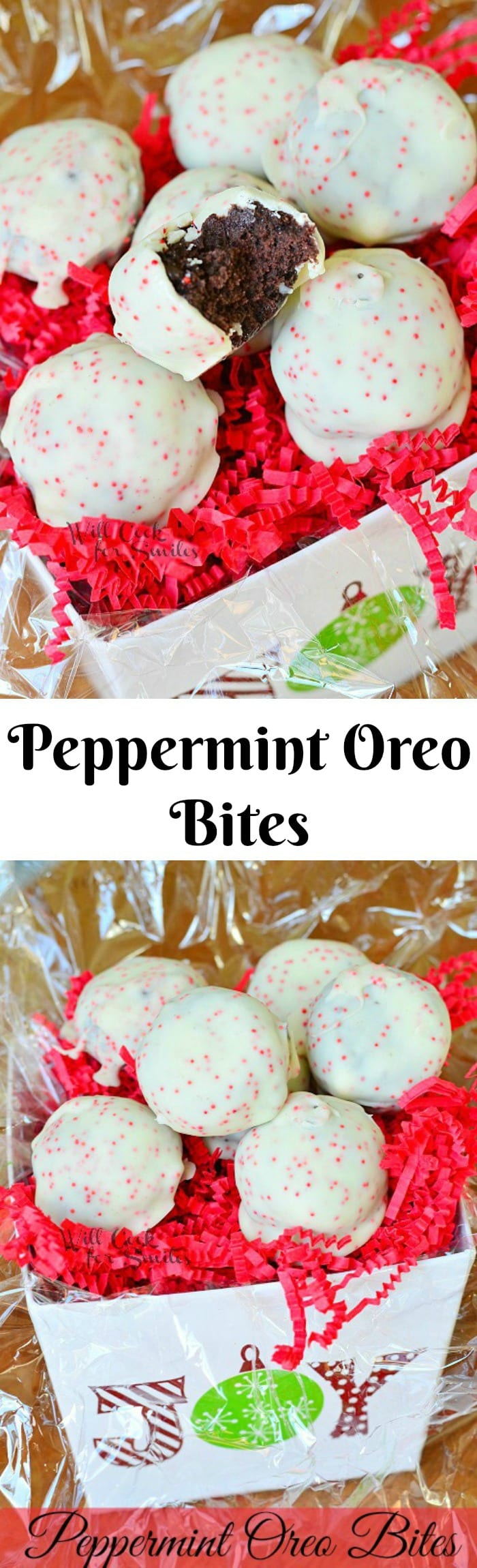 Peppermint Oreo Bites pin