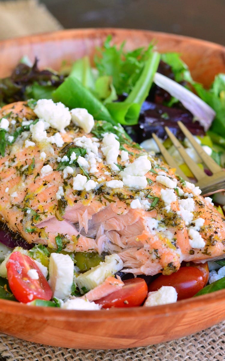 Greek Salmon Salad