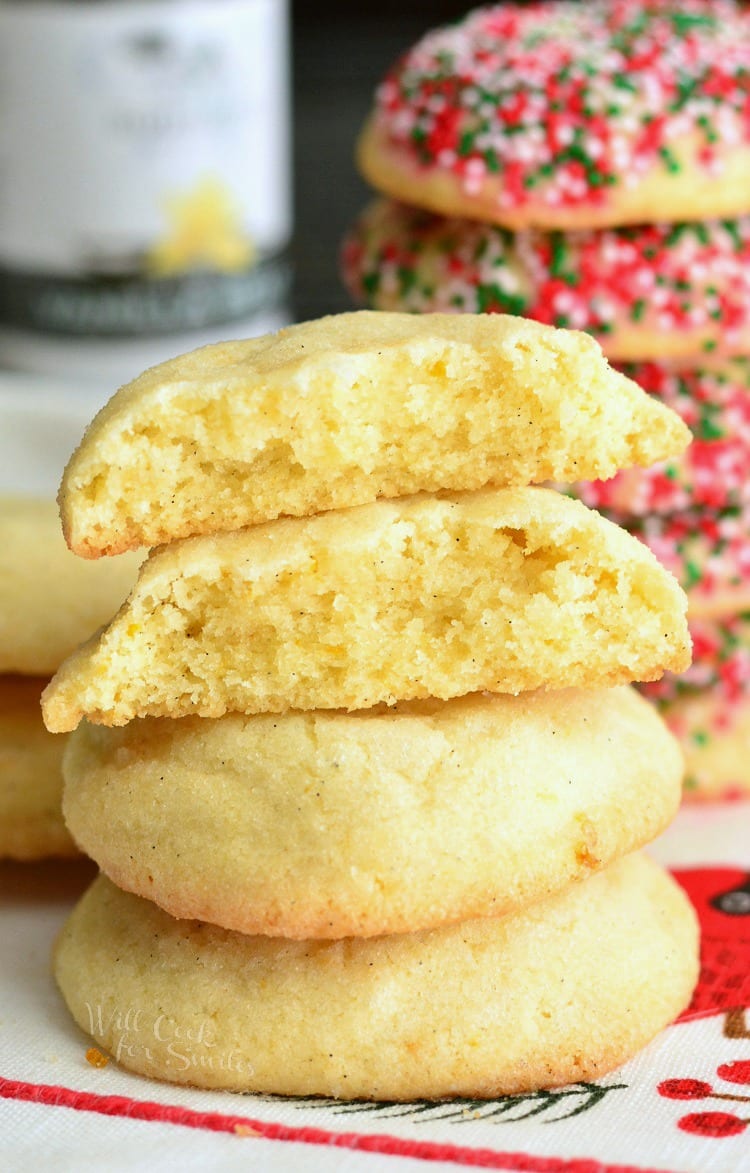 Vanilla Bean Orange Sugar Cookies