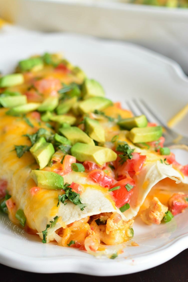 Western Omelet Breakfast Enchiladas