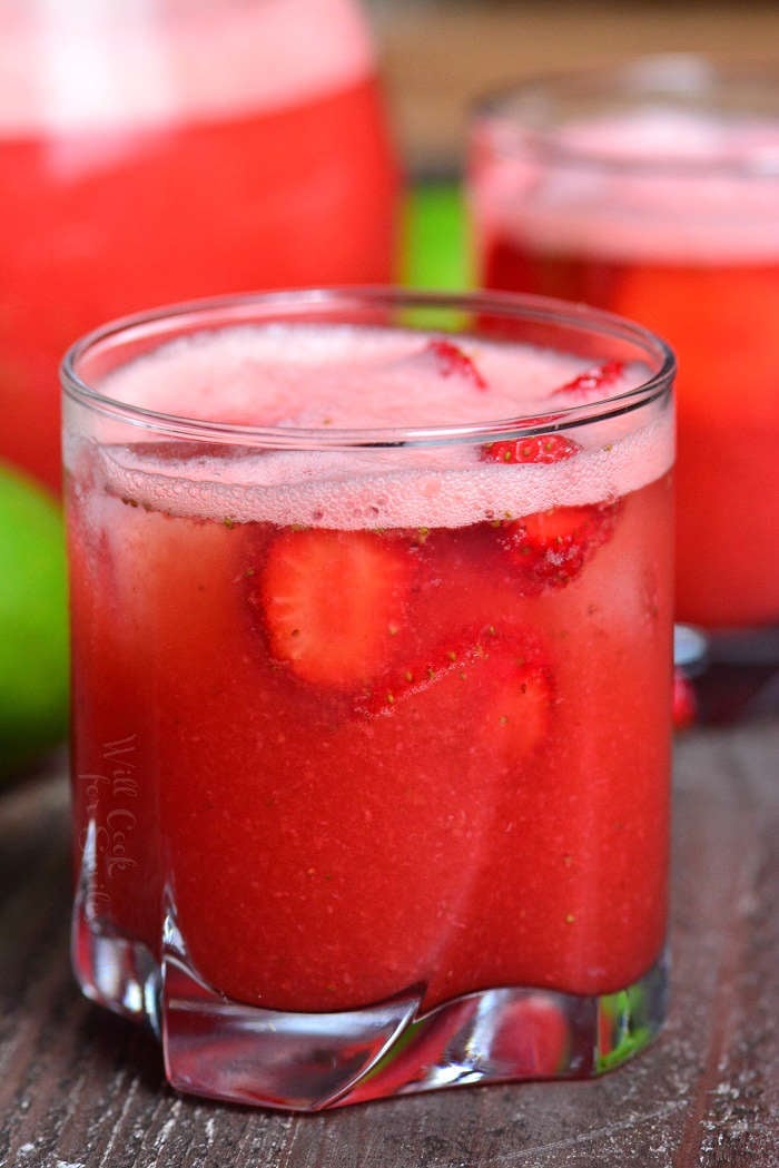 Strawberry Agua Fresca. A perfect summer drink with refreshing blend of strawberries, water, sugar, and lime juice is a great light alternative to juices and sodas.